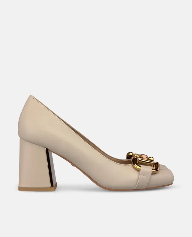 alma-en-pena-nappa-pumps-mit-metallic-akzent-wei-7-cm-blockabsatz image 1