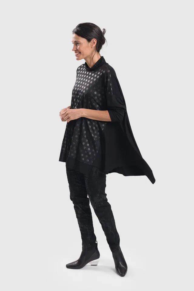 alembika-circles-trapeze-top-schwarz image 1