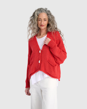 alembika-simply-slouchy-cardigan-coral-red image 6