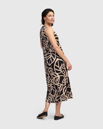 alembika-ilsa-rmelloses-midi-kleid-leaves image 8