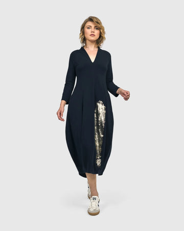 alembika-laurel-cocoon-kleid-navy image 2