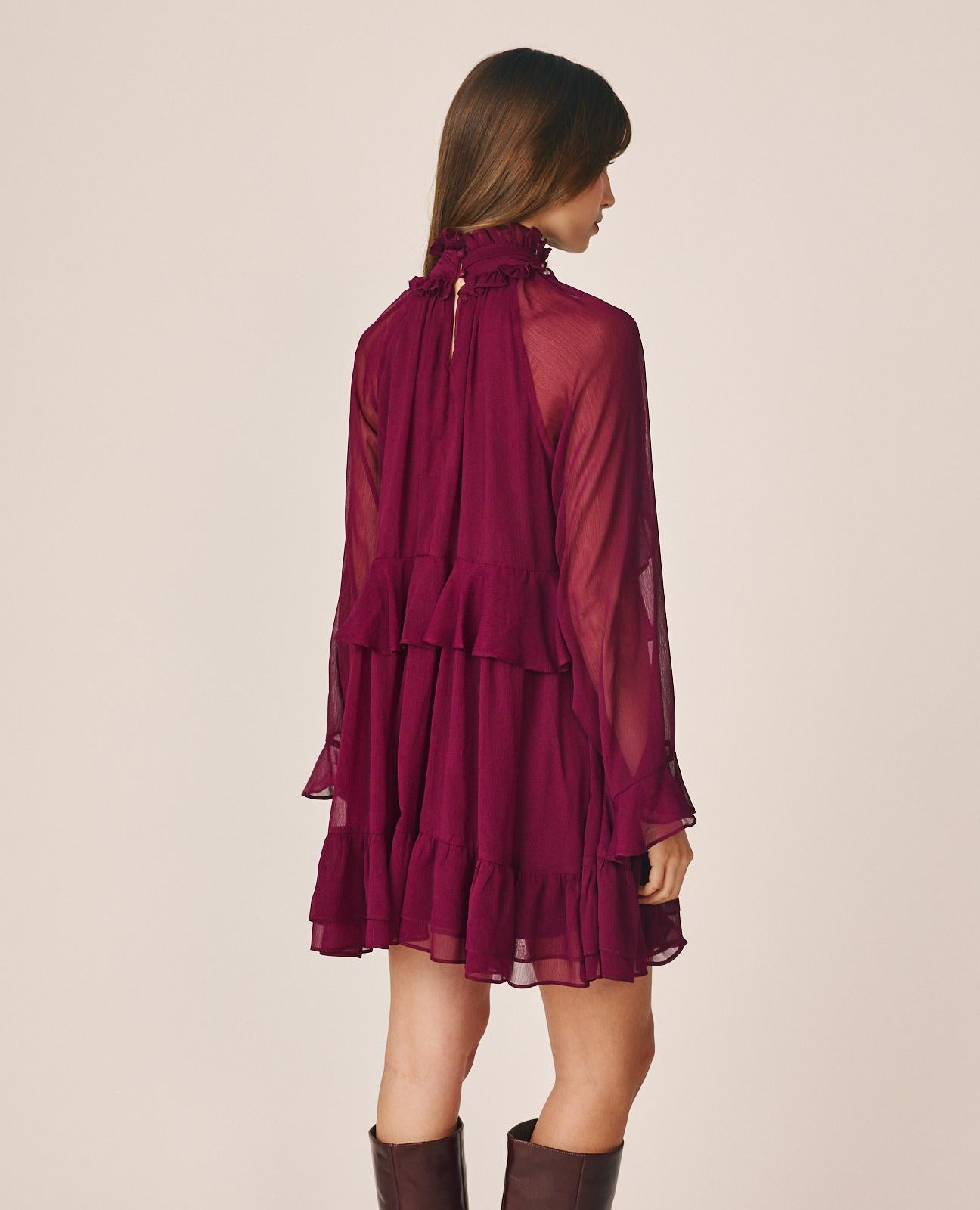 alma-en-pena-alfa-64461-r-schen-minikleid-bordeaux-chiffon-langarm-gef-ttert image 6