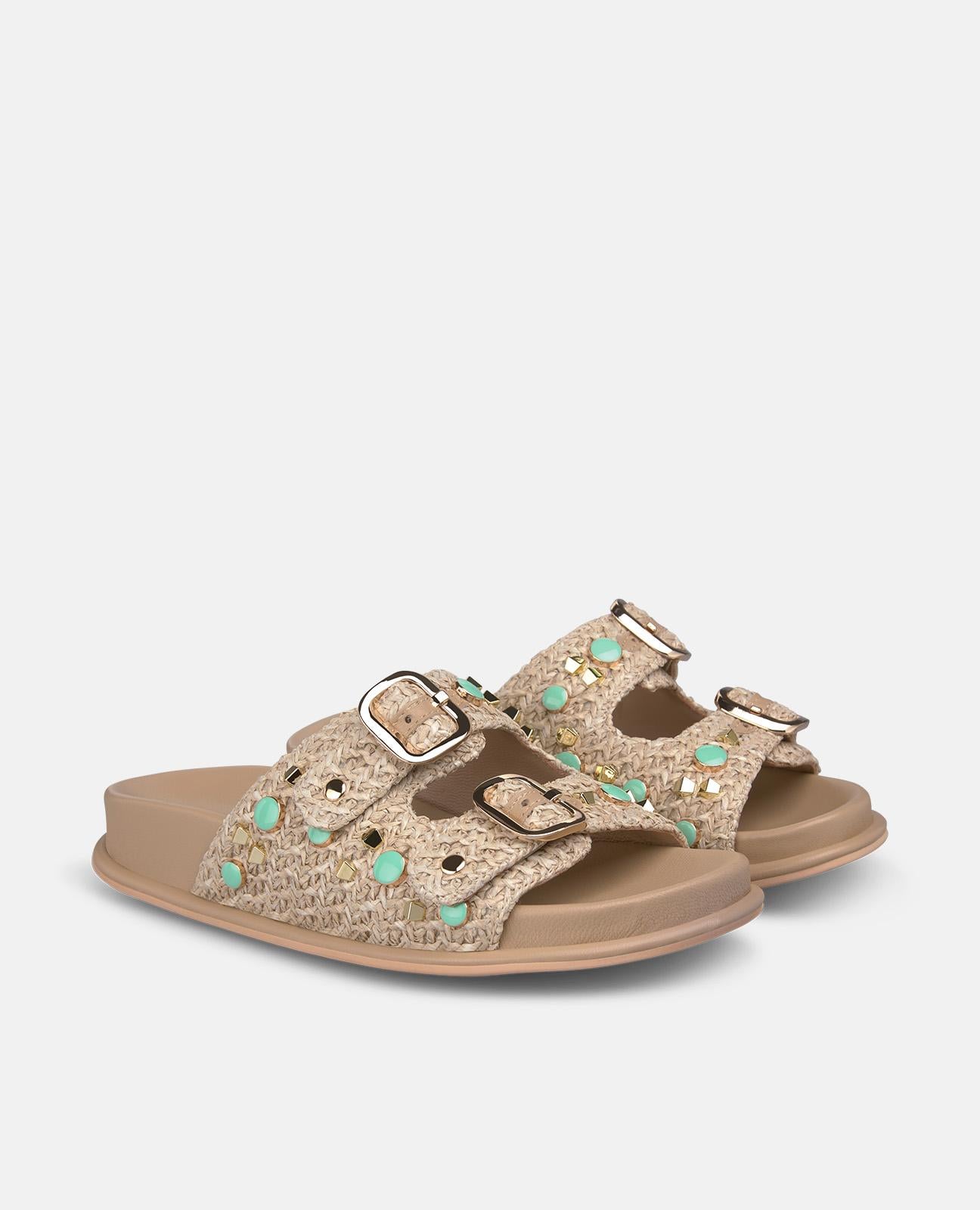 alma-en-pena-raffia-riemen-sandalen-plateausandalen-arena image 3