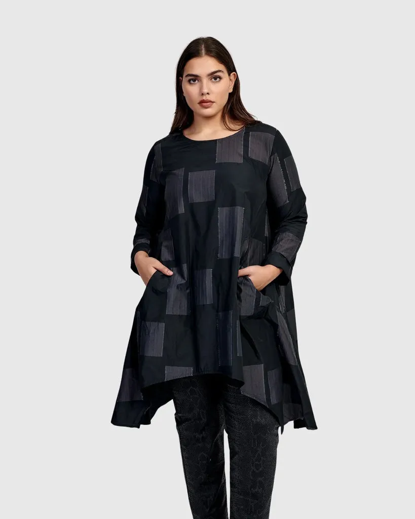 alembika-urban-tekna-oversized-tunic-top-squares-tunika image 1