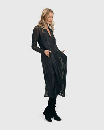 alembika-soft-chiffon-cocoon-dress-pewter-damen-kleid image 7