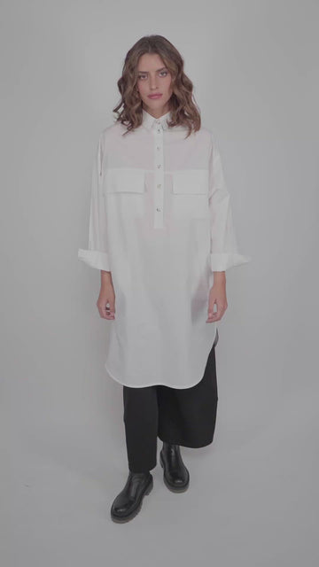 alembika-urban-crisp-tunika-kleid-in-wei image 4