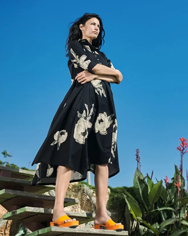 alembika-renee-asymmetrical-shirtdress-roses-damen-baumwoll-kleid image 1