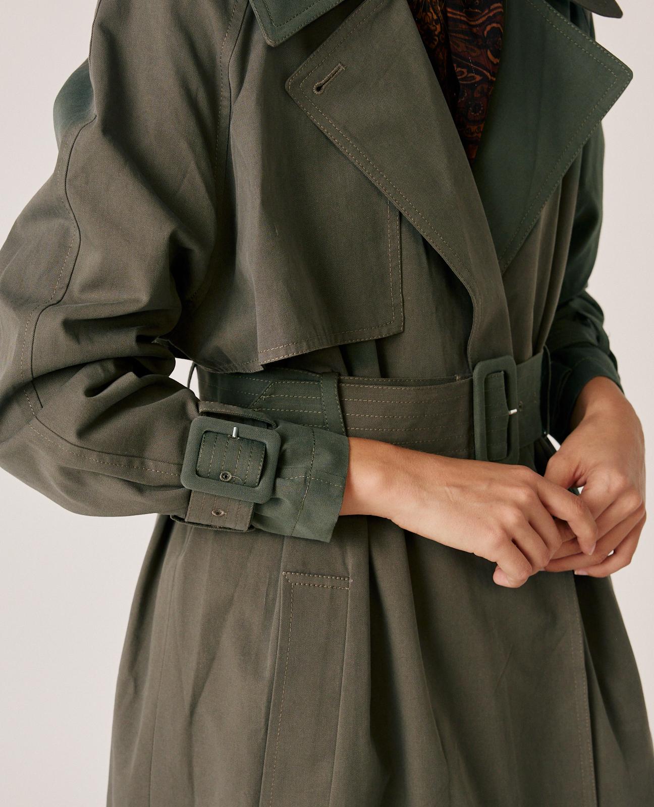 alma-en-pena-langer-twill-trenchcoat-khaki image 4