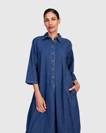 alembika-celine-maxi-shirtdress-denim image 7