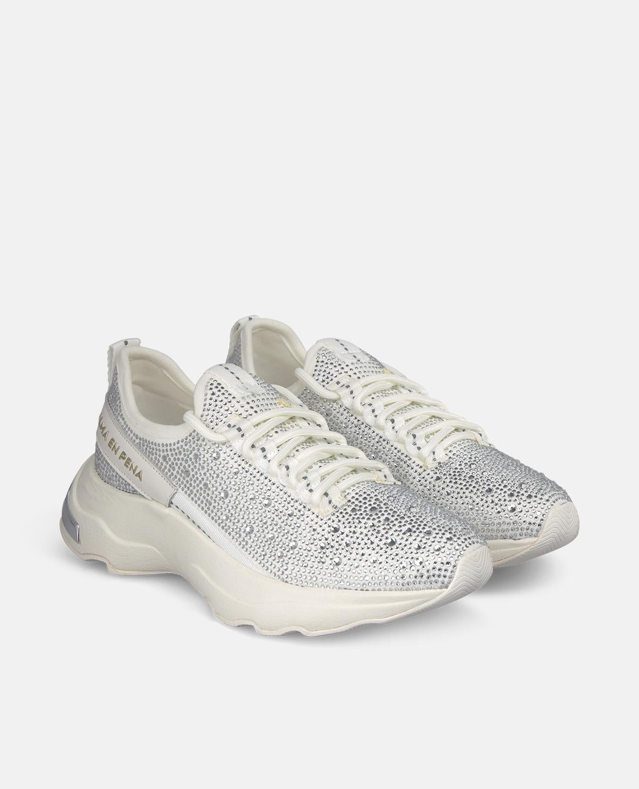 alma-en-pena-sneaker-mit-nieten-und-plateausohle-4-5-cm-in-wei image 2