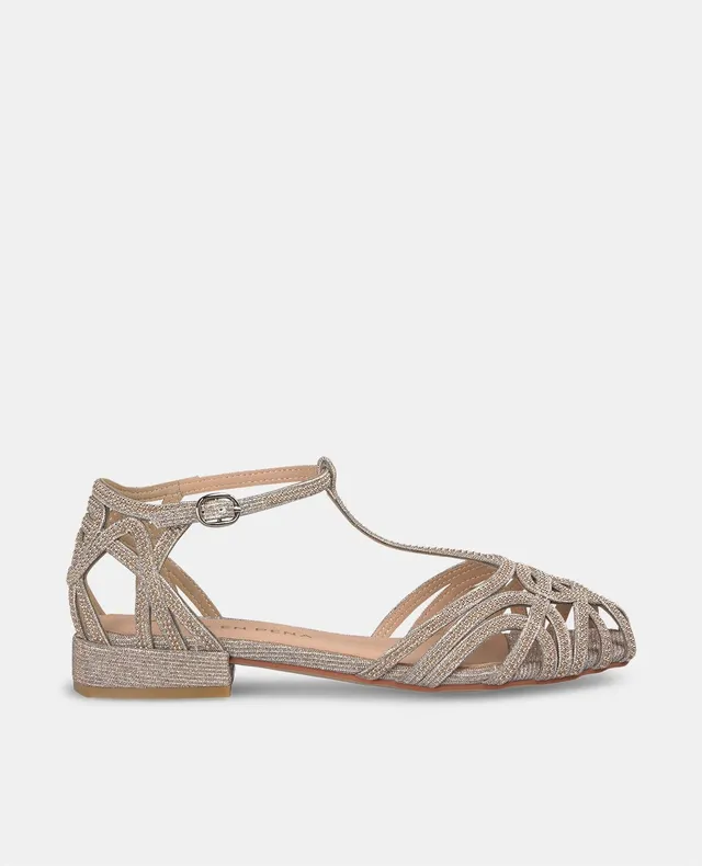 alma-en-pena-clogs-mit-strass-details-flache-krabben-sandale-bronze-2-3-cm image 1