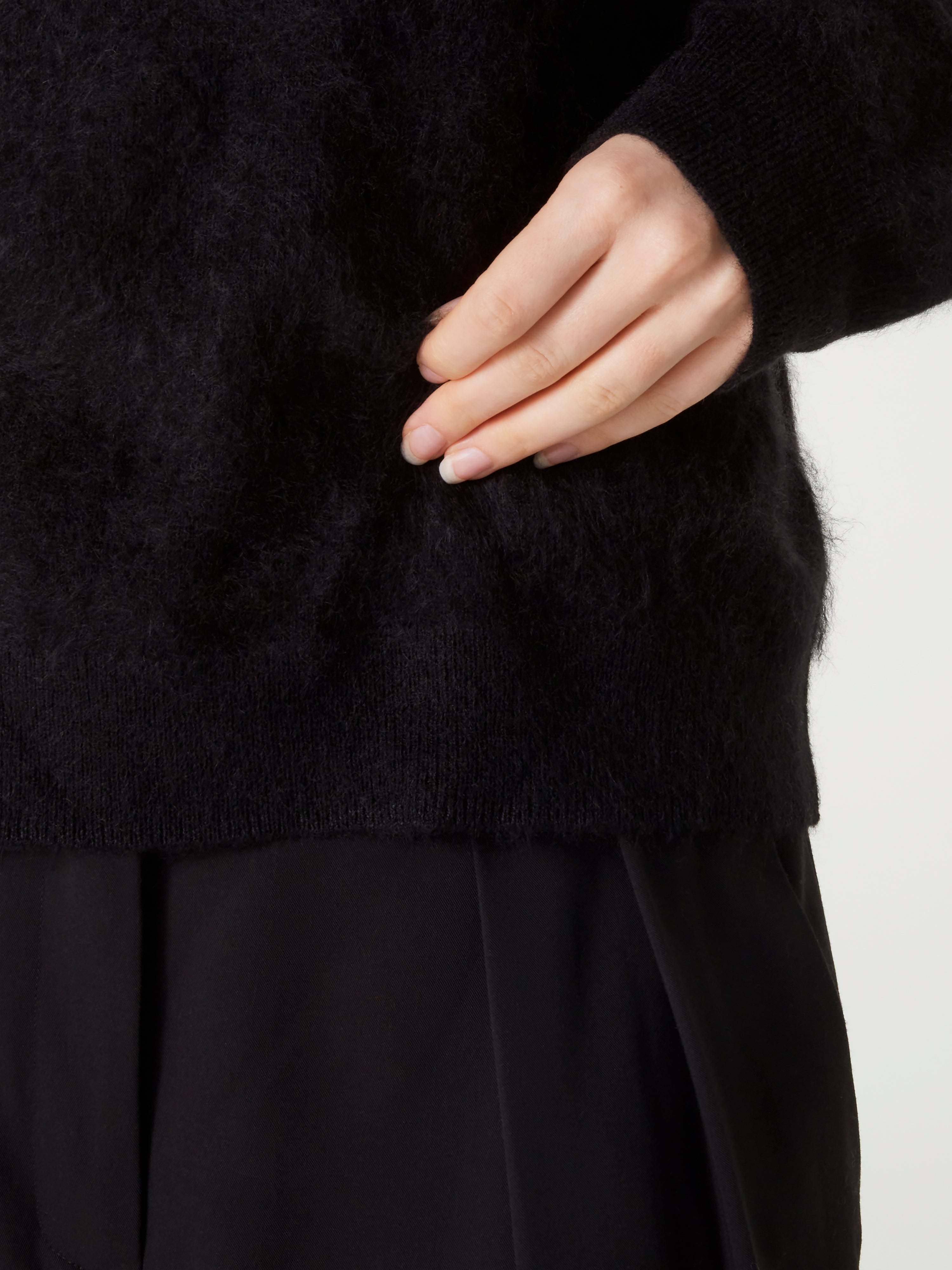 absolut-solange-kaschmirpullover-mit-stehkragen-geb-rstetes-kaschmir-schwarz image 5