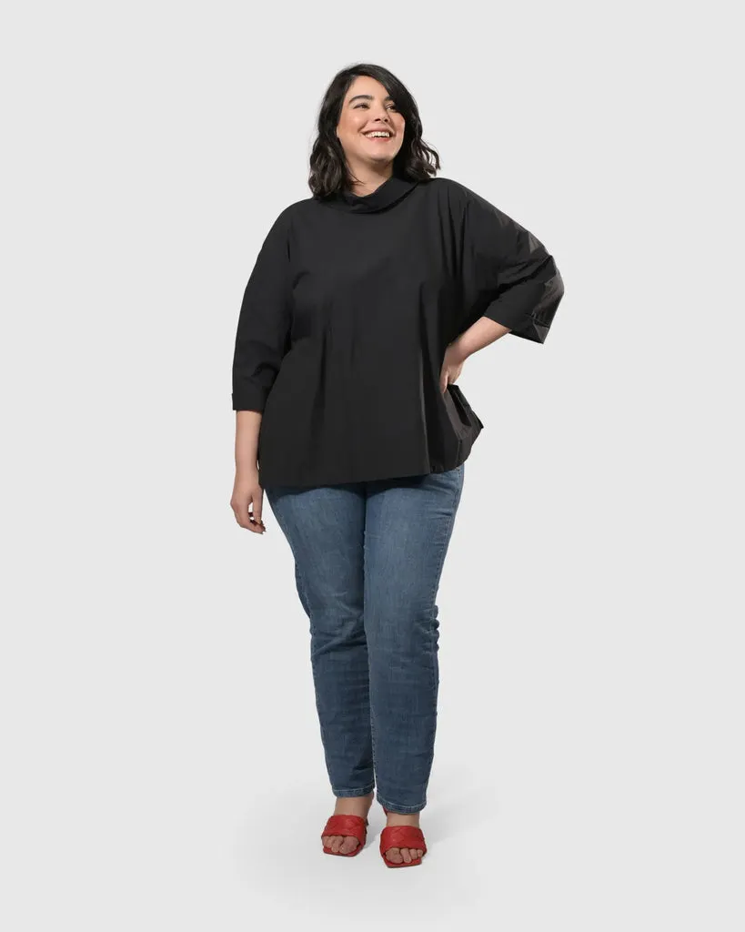 alembika-urban-boxy-button-back-top-black-top image 1
