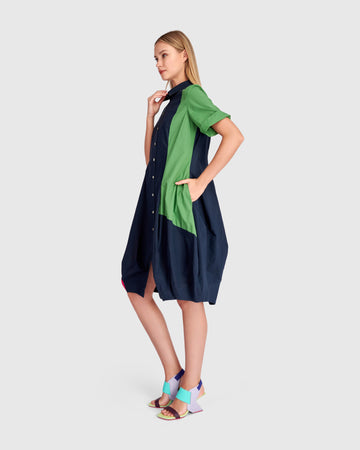alembika-barb-baumwoll-hemdblusenkleid-navy-multi image 4