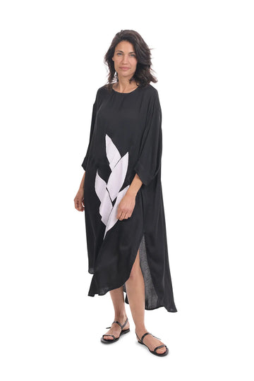 alembika-lotus-caftan-kleid-schwarz image 6