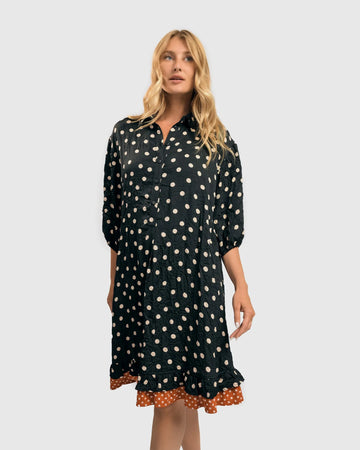 alembika-lara-ruffled-shift-kleid-dots image 4