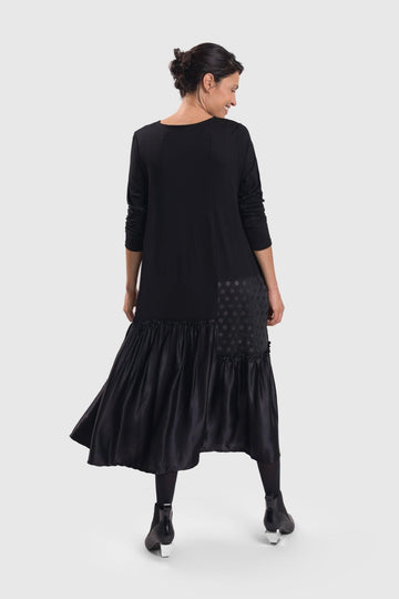 alembika-circles-tiered-dress-kleid-schwarz image 2