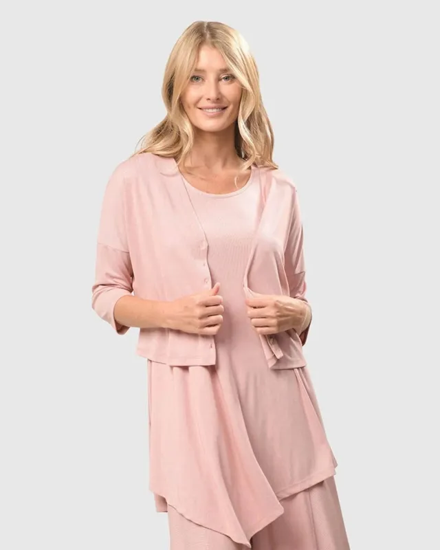 alembika-essential-cupro-crop-cardigan-kurzjacke-blush image 1