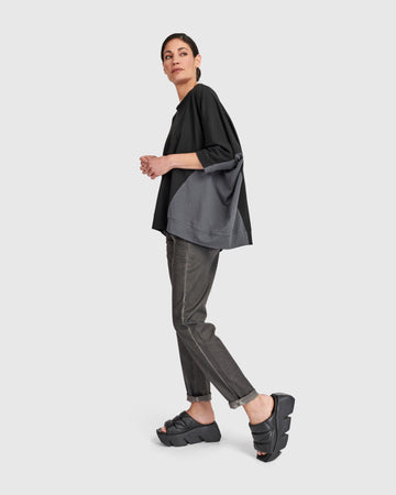 alembika-urban-symbiotic-rounded-tunika-damen-schwarz image 5