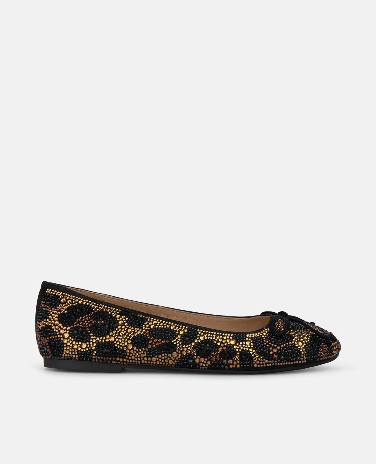 alma-en-pena-ballerina-animal-print-strass-schwarz image 1
