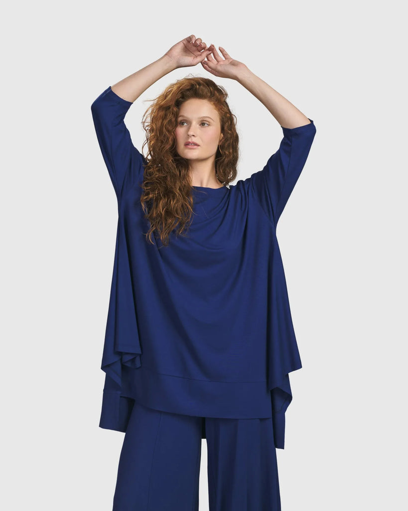 alembika-essential-oversized-trapeze-top-royalblau image 1