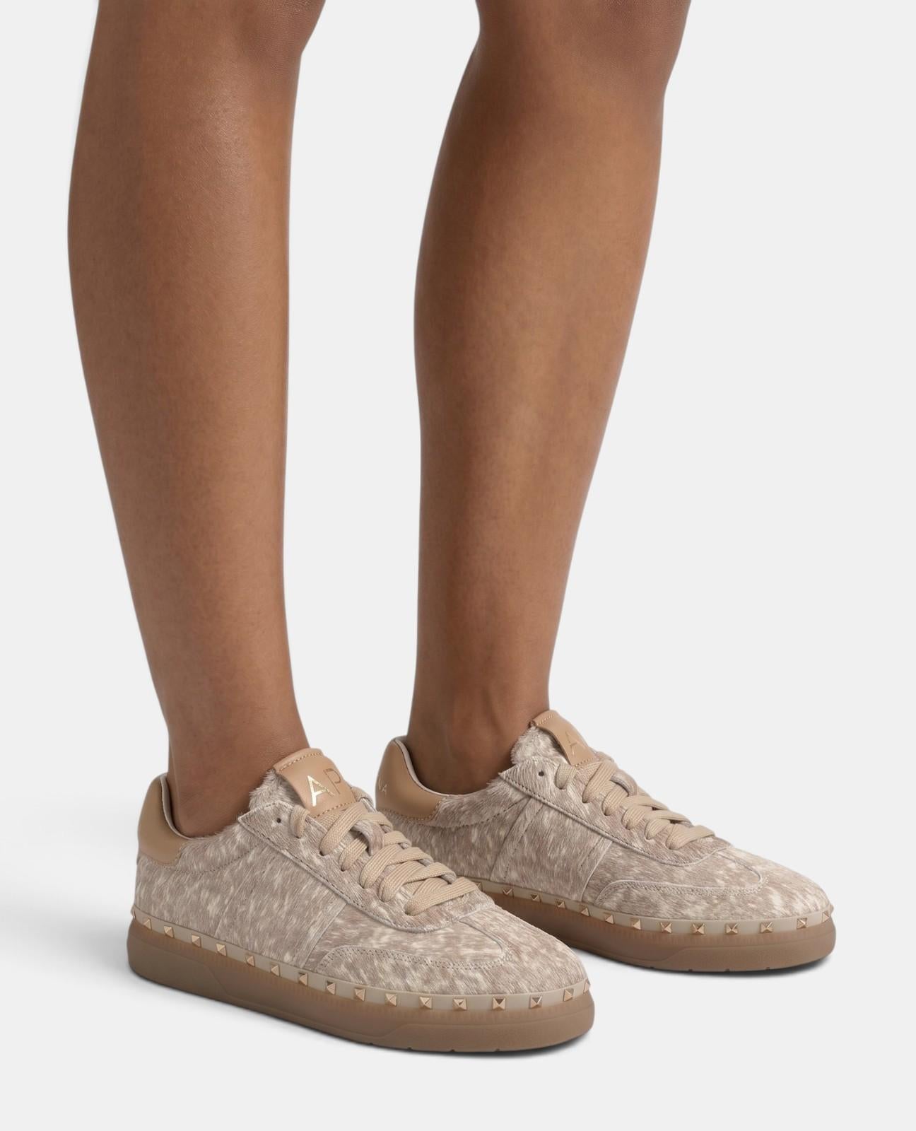 alma-en-pena-sneaker-beige-fell-gef-ttert-nieten image 5
