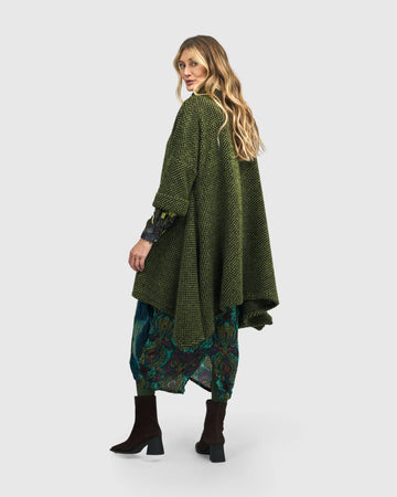 alembika-dupont-overcoat-green-damen-strickmantel-mit-u-kante image 7