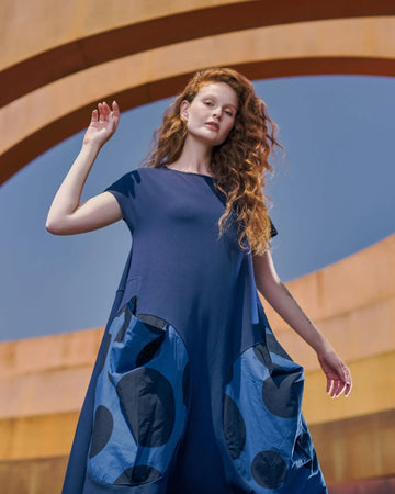 alembika-urban-melody-midi-kleid-navy image 2