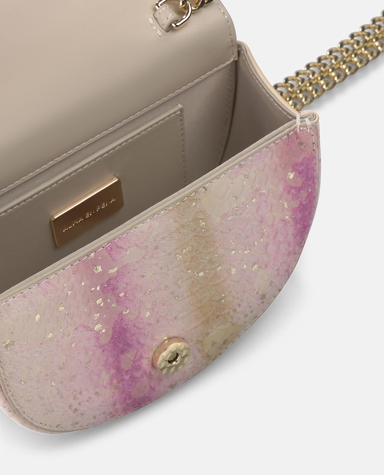 alma-en-pena-snake-halbmond-handtasche-rosa-leder image 4