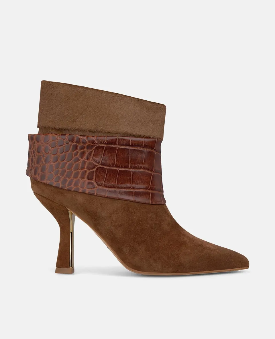 alma-en-pena-suede-ankle-boots-animal-print-stiefelette-camel-8-5-cm image 1