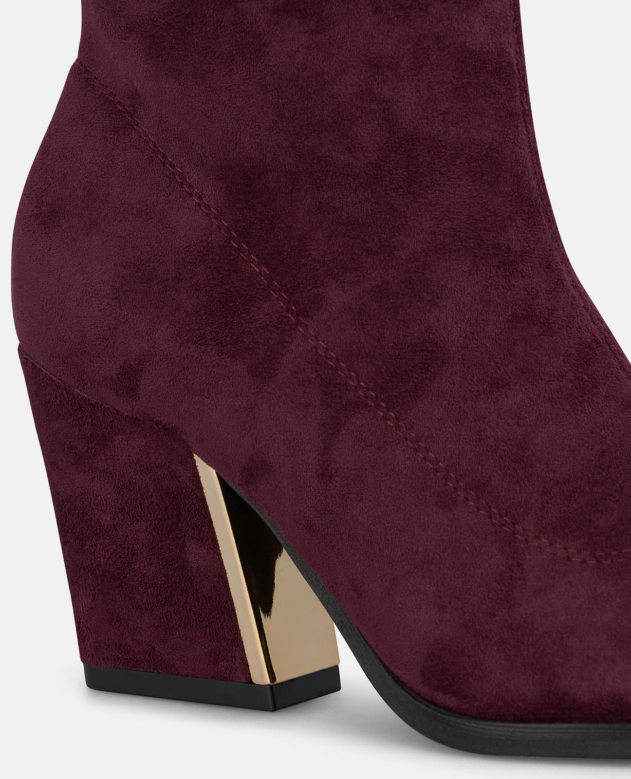 alma-en-pena-suede-look-boots-stiefelette-bordeaux-8-cm-27-cm-schaft image 4