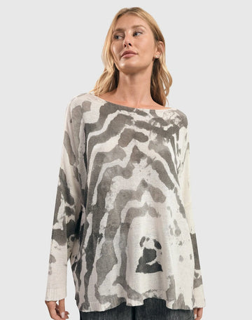 alembika-watercolor-boxy-sweater-stone-leinen-pullover image 4