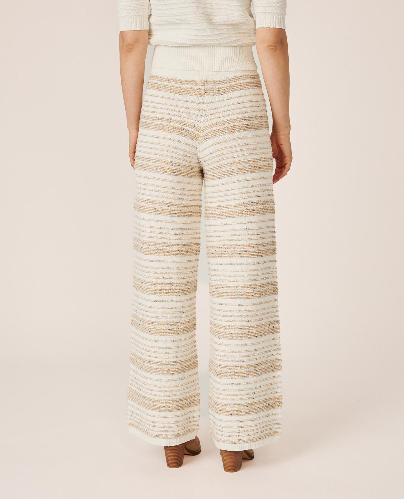 alma-en-pena-ribbed-striped-pants-rippstrick-hose-beige image 5