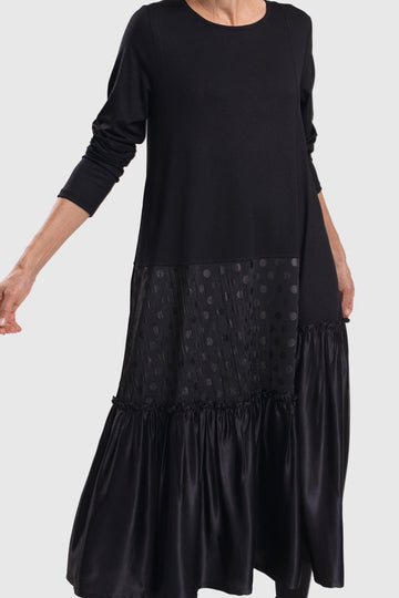 alembika-circles-tiered-dress-kleid-schwarz image 7