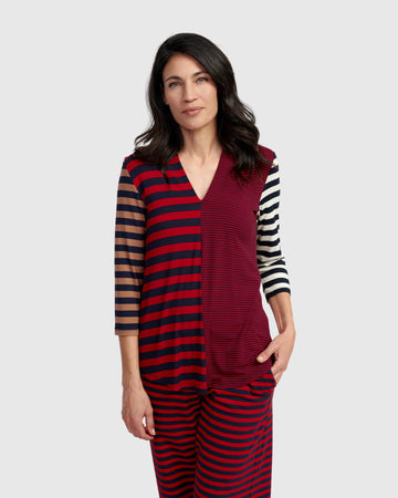 alembika-theodora-v-ausschnitt-top-stripes image 3