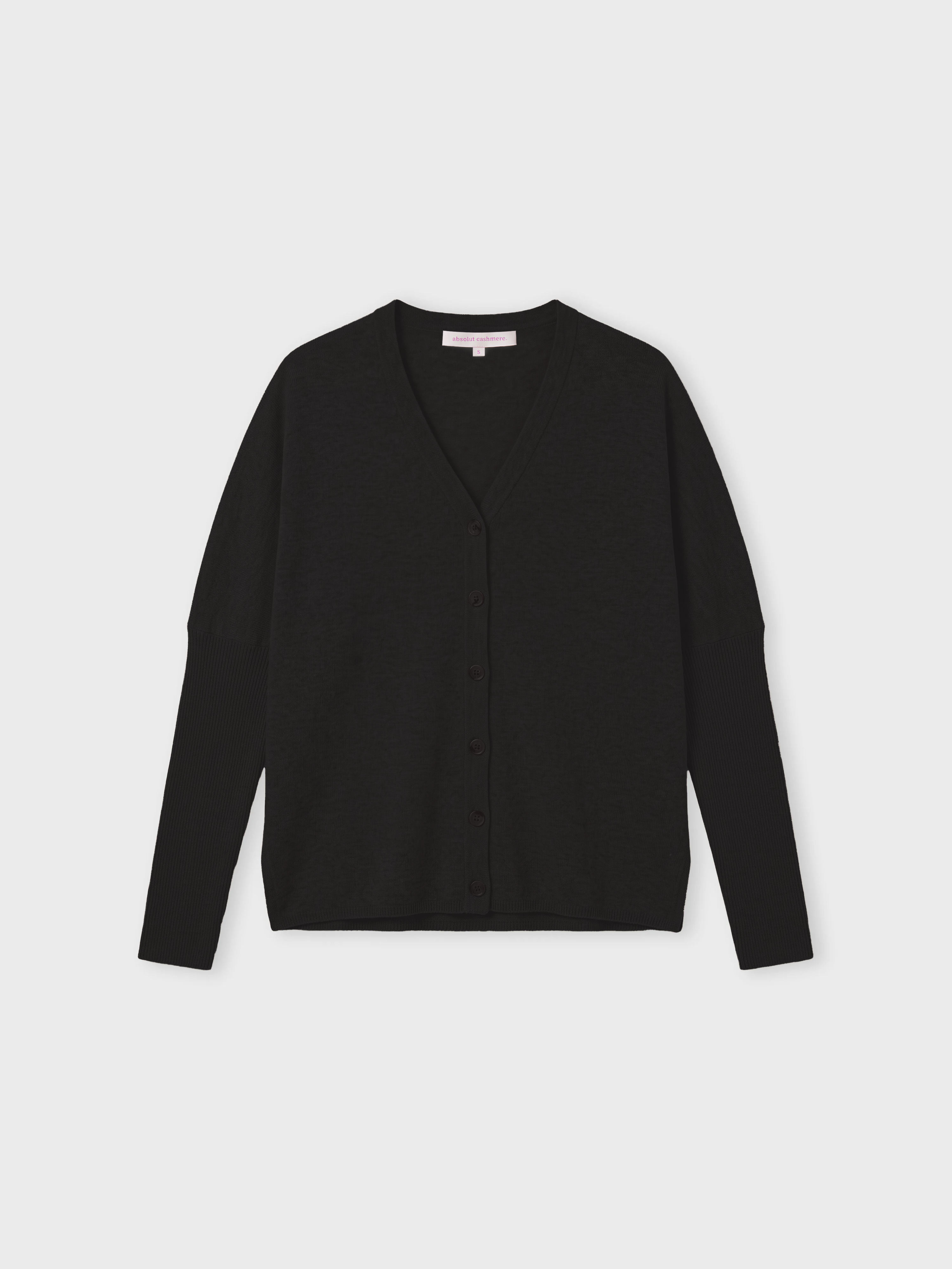 absolut-alison-kaschmir-cardigan-poncho-damen-schwarz image 1