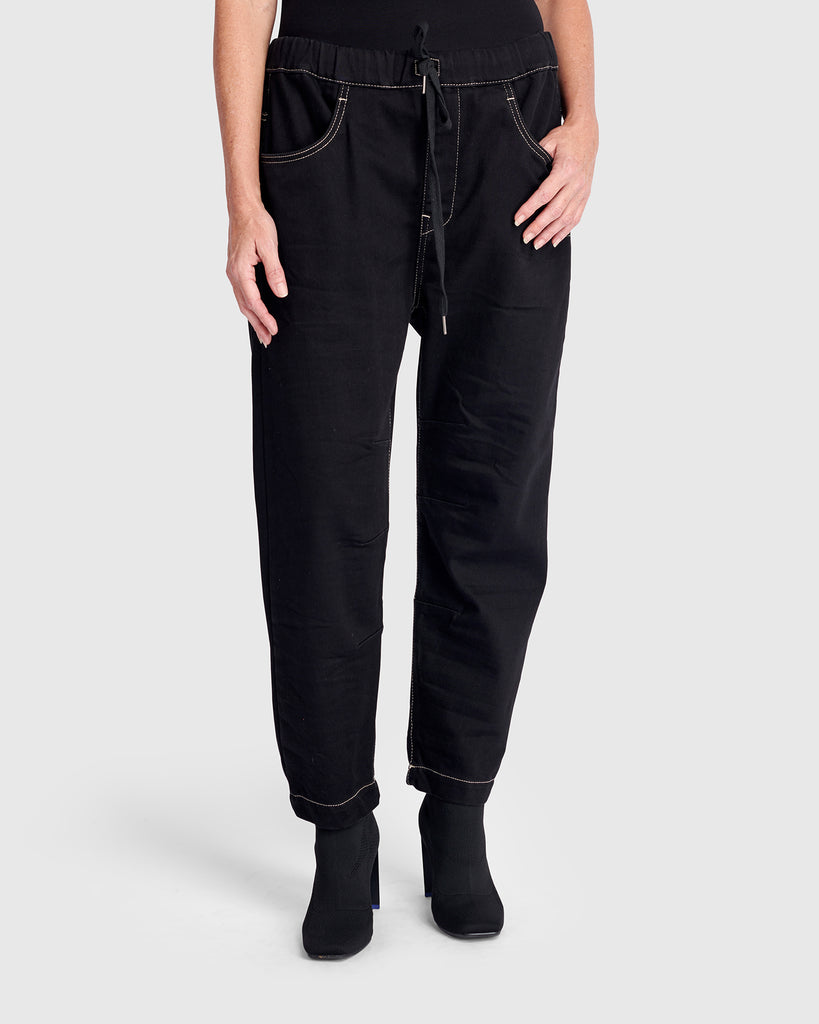 alembika-weekend-boyfriend-jogger-jeans-ap622b-schwarz image 1