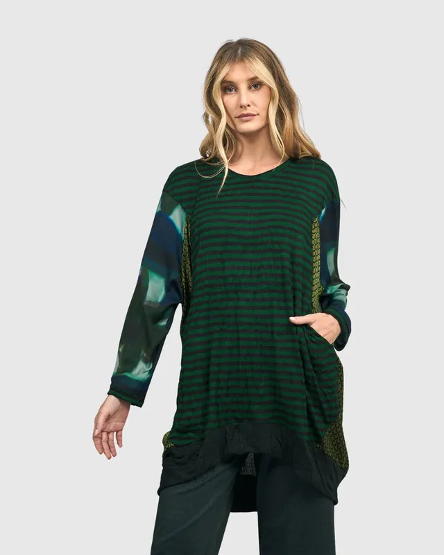 alembika-anthea-tunic-top-damentunika-forest image 1