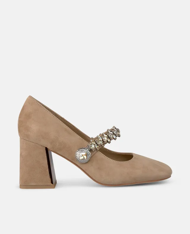alma-en-pena-high-heel-pumps-spangen-pumps-camel-7-cm-mit-strass image 1