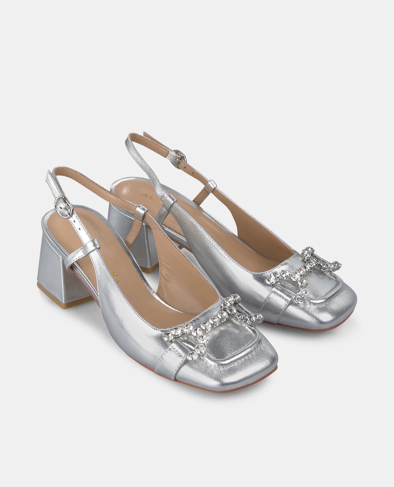 alma-en-pena-estribo-pumps-silber-b-gel-pumps-mit-strass-5-5-cm image 2