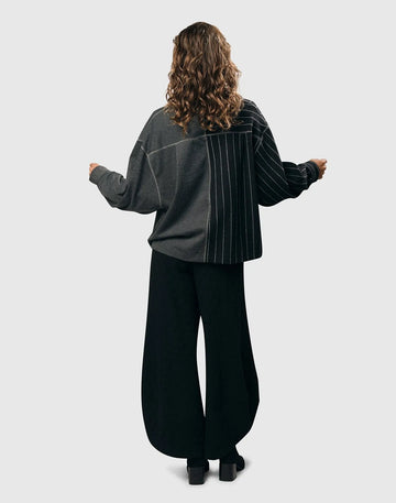 alembika-chalk-stripe-shirt-jacket-schwarz-hemdjacke image 2