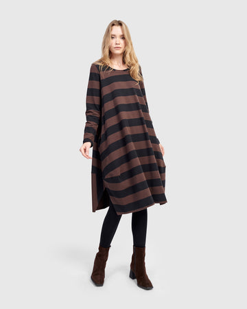 alembika-urban-moxy-relaxed-dress-brown-jersey-kleid image 4