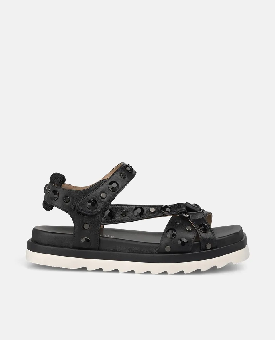 alma-en-pena-flatsandal-mit-track-sohle-schwarz image 1