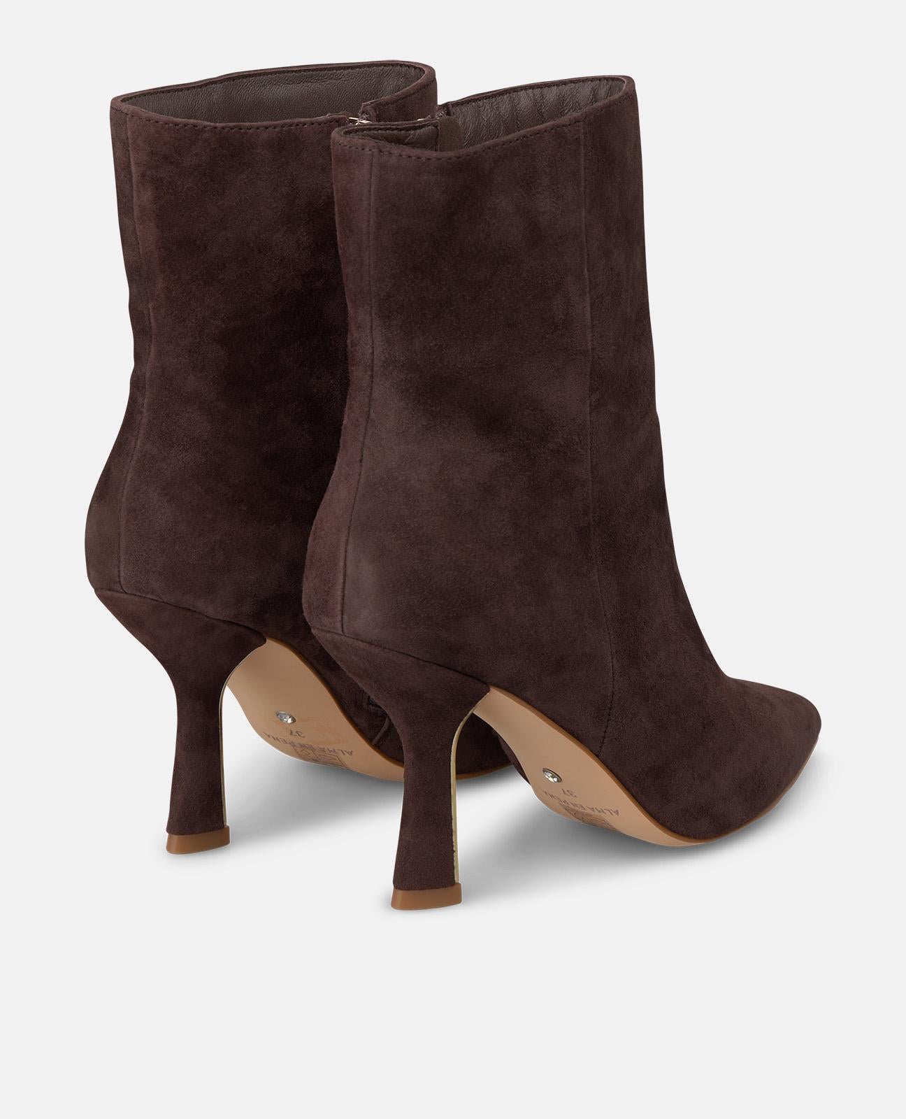 alma-en-pena-suede-stiefeletten-mit-rei-verschluss-braun-8-5-cm image 3