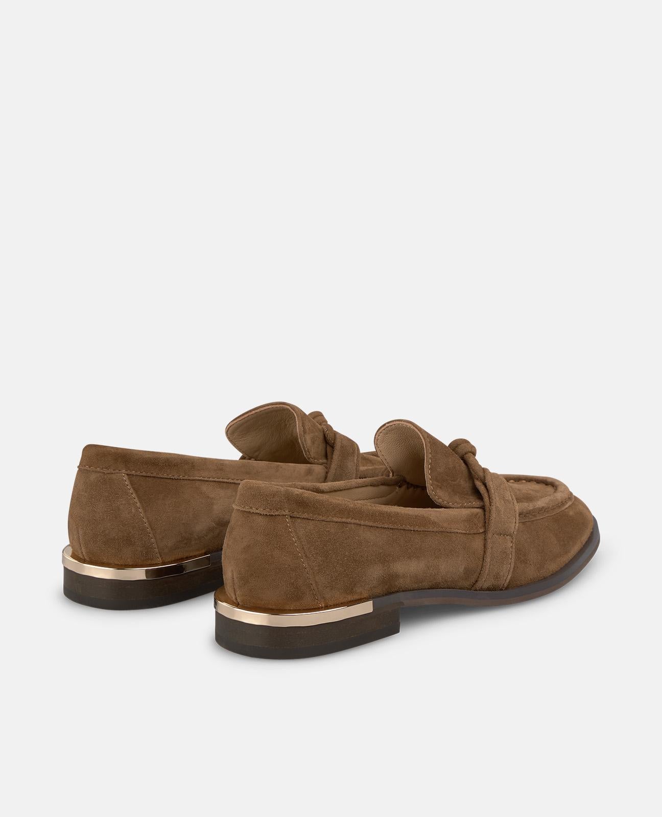 alma-en-pena-knoten-mokassin-damen-loafer-braun image 3