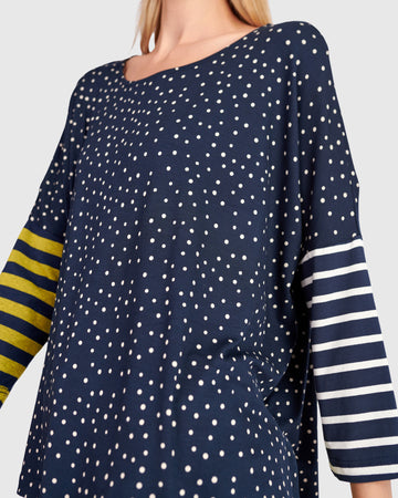 alembika-starry-skies-boxy-tee-damen-t-shirt-navy image 3