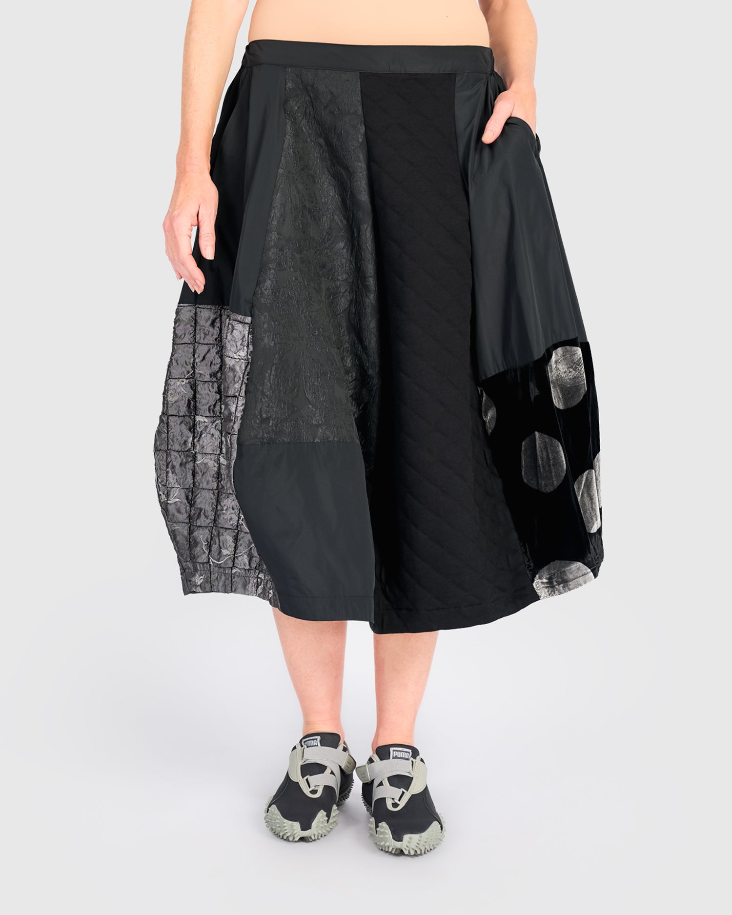 alembika-spark-bubble-skirt-ak734m-damen-rock-silber-mix image 6