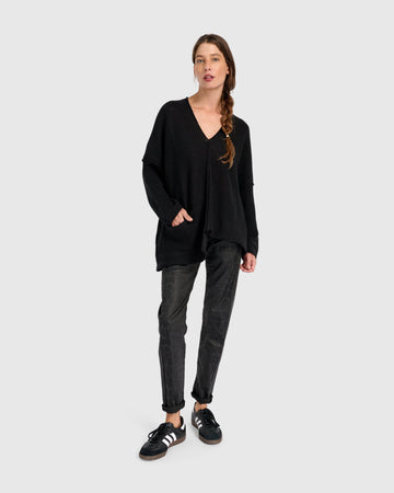 alembika-bliss-slouchy-sweater-pullover-black image 4