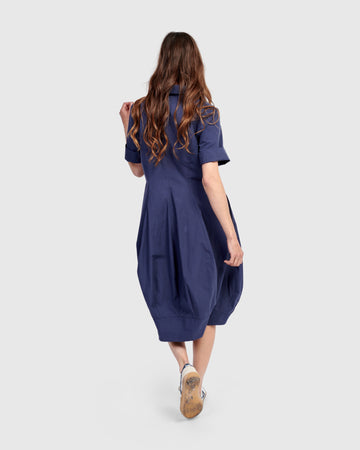 alembika-barb-cotton-shirtdress-damen-kleid-navy image 4