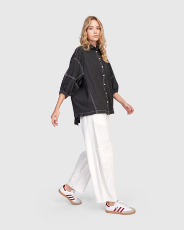 alembika-pippa-puff-bluse-black-denim image 6